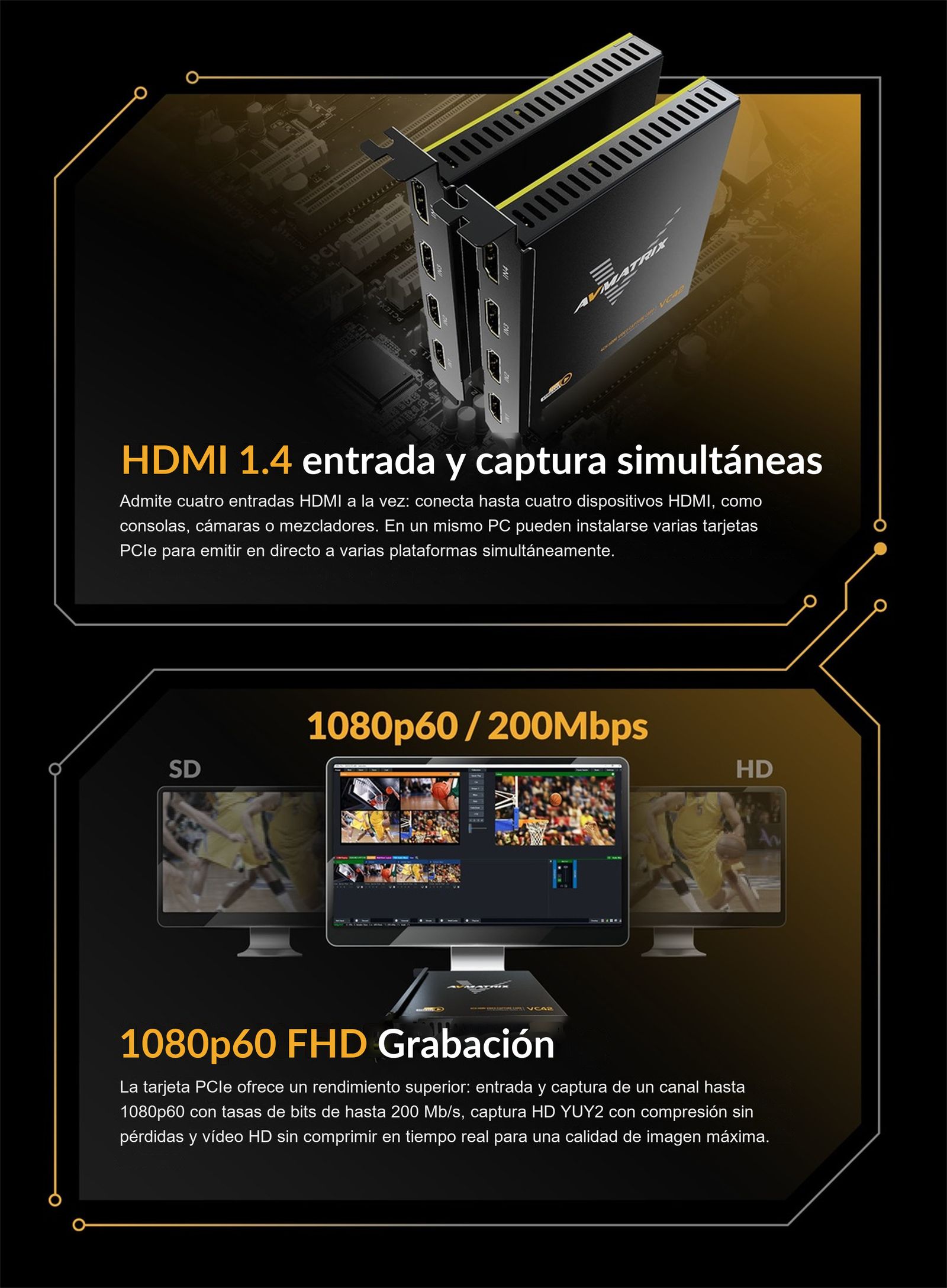 AVMATRIX VC42x – infografía
