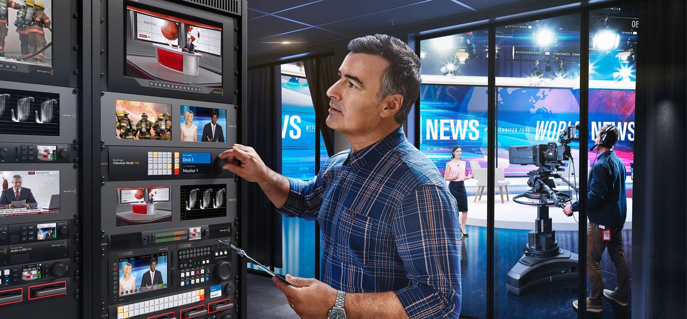 Blackmagic Videohub 40x40 12G – Enrutamiento sin reconectar cables