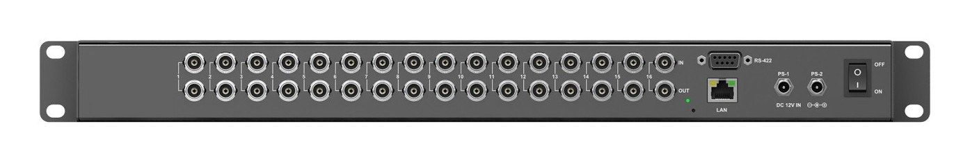 AVMATRIX MSS1611S – Conectores del panel trasero