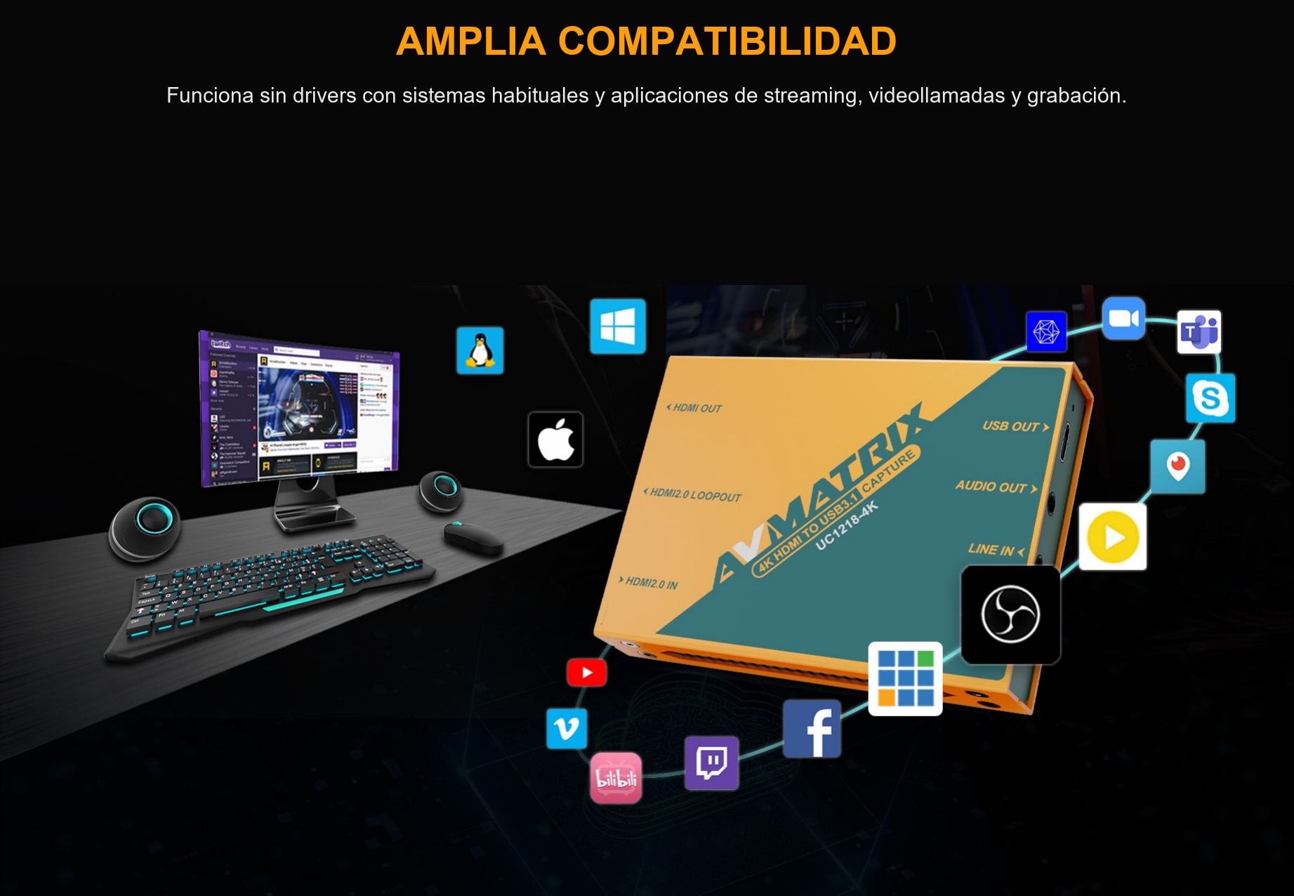 AVMATRIX UC1218-4K