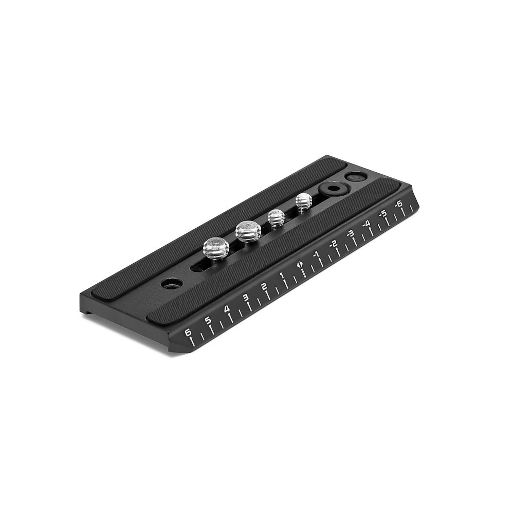 Placa Manfrotto 504PLONGR-1 y tornillos de montaje incluidos