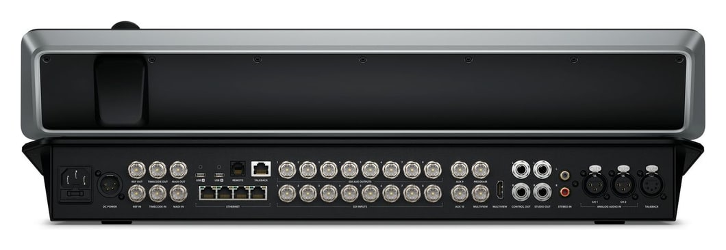 ATEM Television Studio 4K8 2TB – Alimentación integrada y respaldo de 12 V