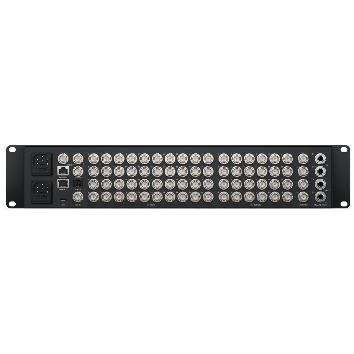 ATEM 4 M/E Constellation 4K – zadní konektory