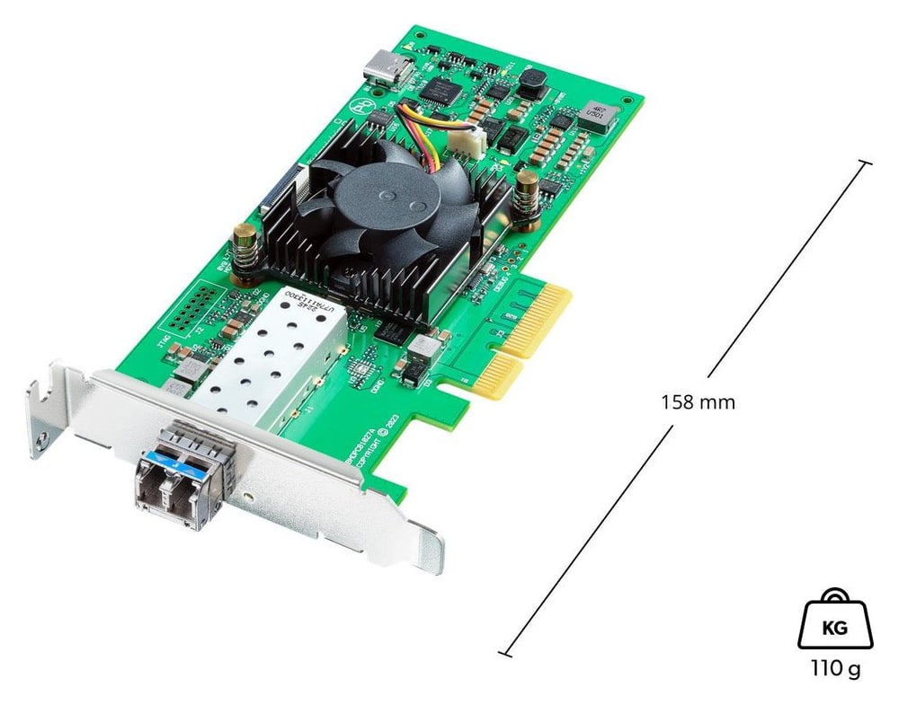 DeckLink IP HD Optical – Perfil bajo y dimensiones