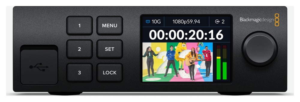 Blackmagic 2110 IP Converter 3x3G – Enrutamiento y diagnóstico en el propio rack