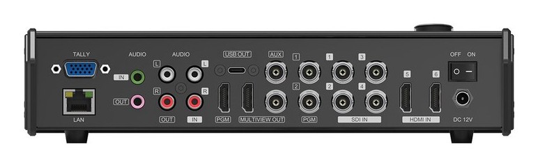 AVMATRIX VS0601U – Conectores del panel trasero