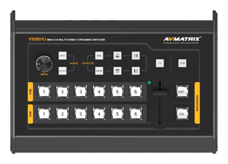 AVMATRIX VS0601U – Panel de control
