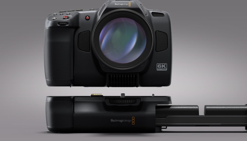 Blackmagic Cinema Camera 6K – Alimentación por batería, 12 V y USB-C