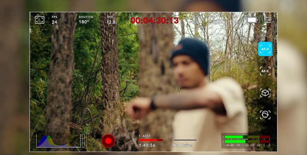 Blackmagic Cinema Camera 6K – Enfoque automático con detección de rostros