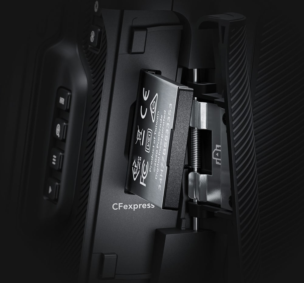 Blackmagic Cinema Camera 6K – CFexpress y discos externos