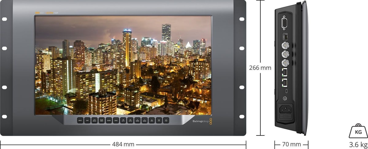 SmartView 4K – Dimensiones y peso