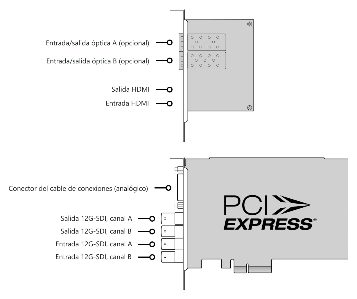 DeckLink 4K Extreme 12G – Conectores