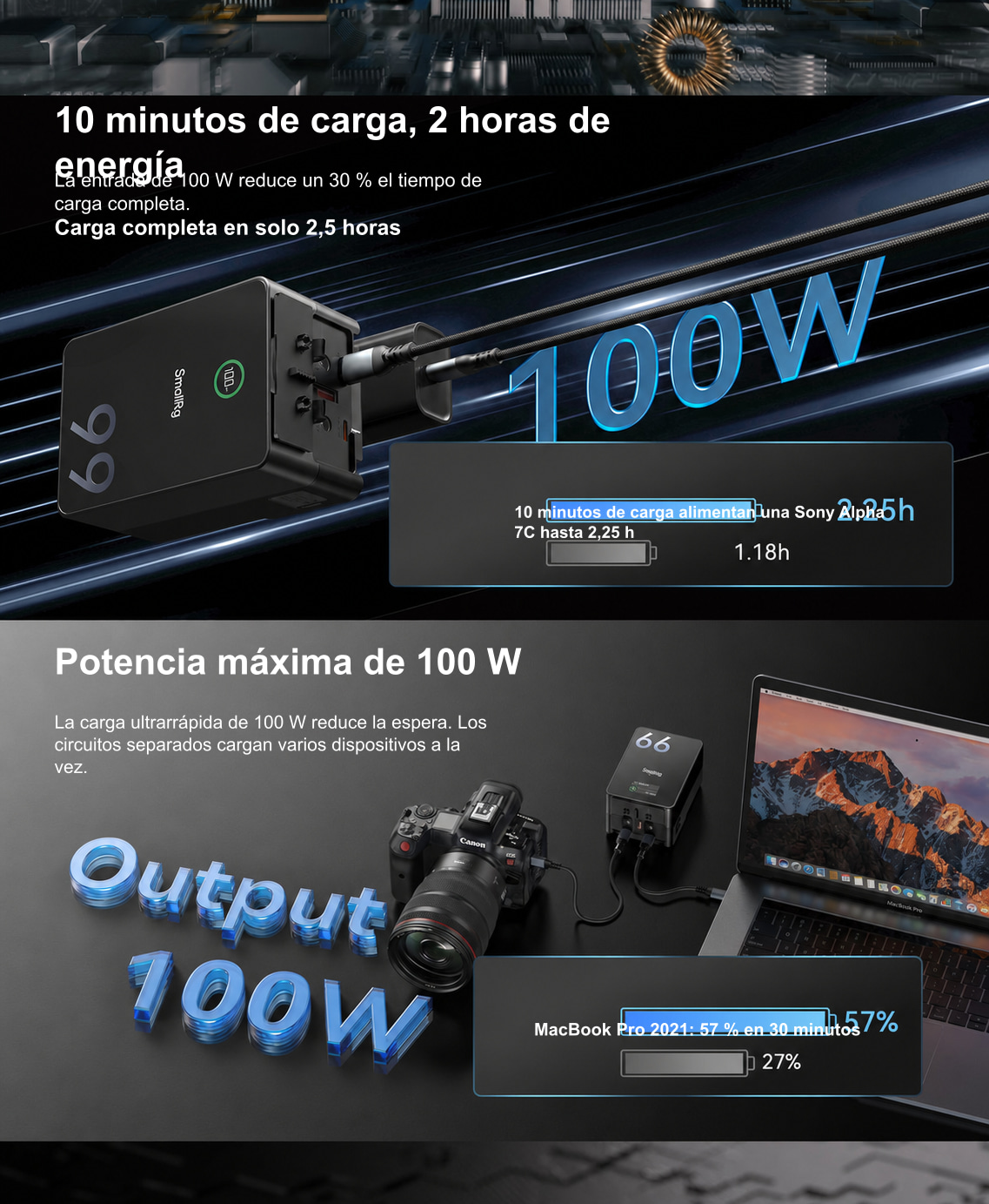 Infografía de producto traducida SmallRig VB99 Pro 2/10