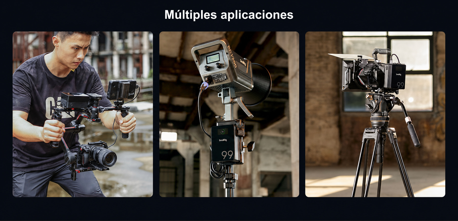Infografía de producto traducida SmallRig VB99 Pro 7/10