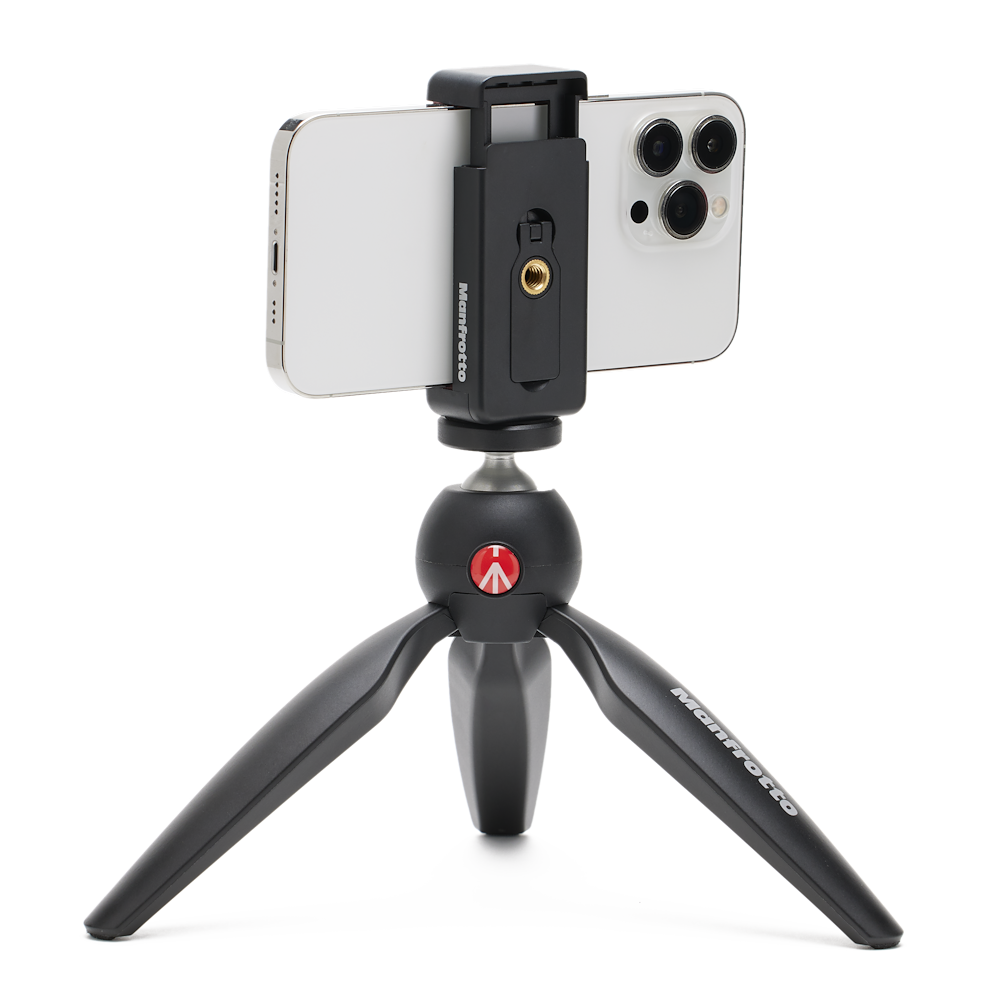 Rosca trasera de la pinza para smartphone del kit Manfrotto PIXI