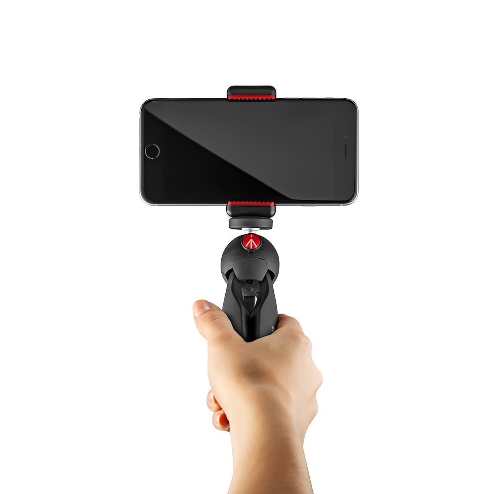 Manfrotto PIXI utilizado como empuñadura con smartphone