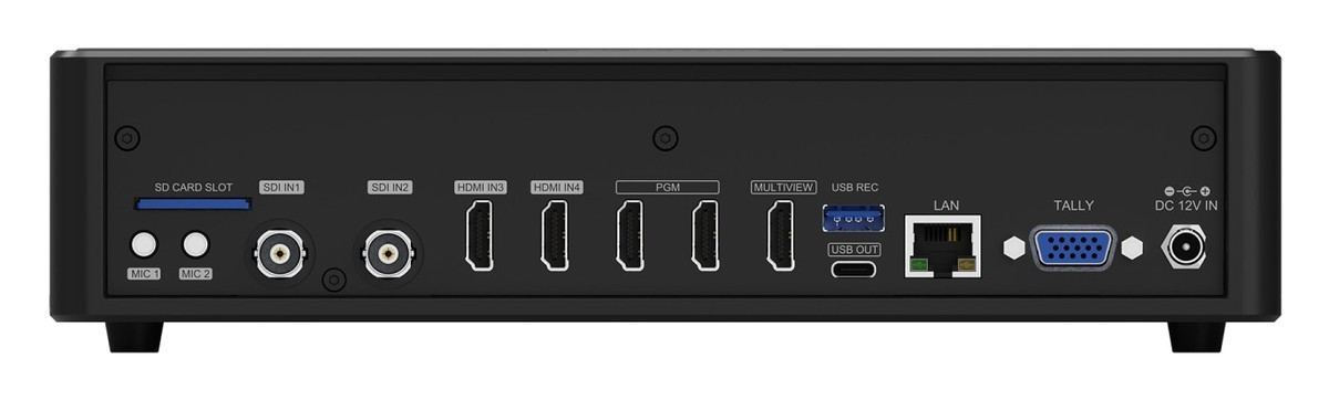 AVMATRIX Shark S4 Plus – Conectores del panel trasero