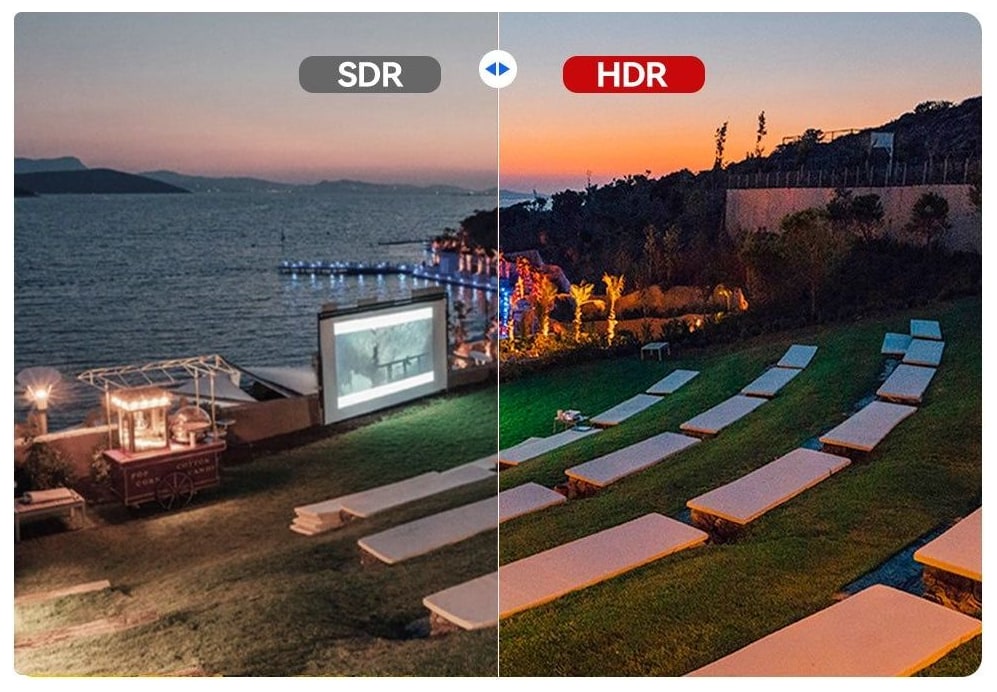 Monitorización HDR – tonos claros y oscuros naturales