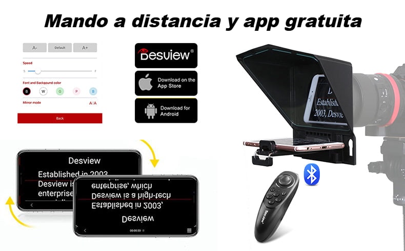 Mando a distancia y app gratuita