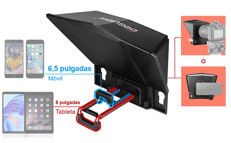 Abrazadera para móvil y tableta
