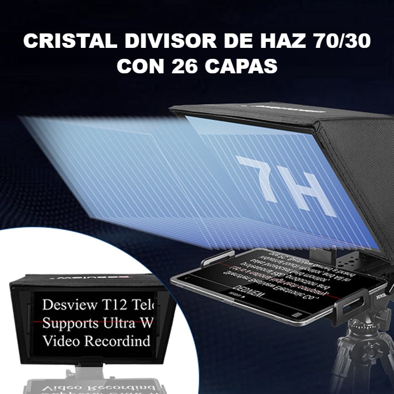 Cristal divisor de haz 70/30 con 26 capas