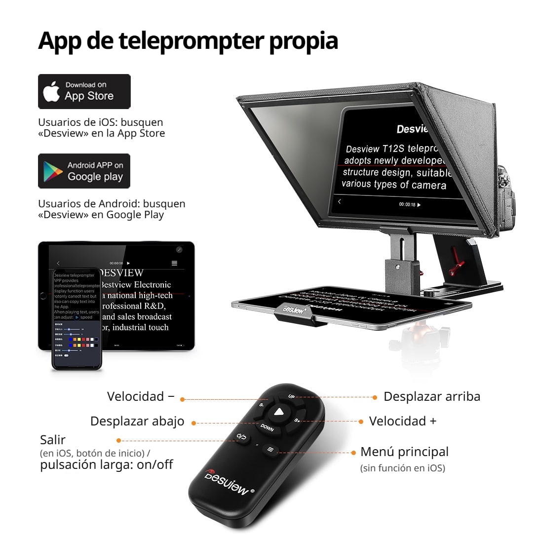 App Desview y mando a distancia