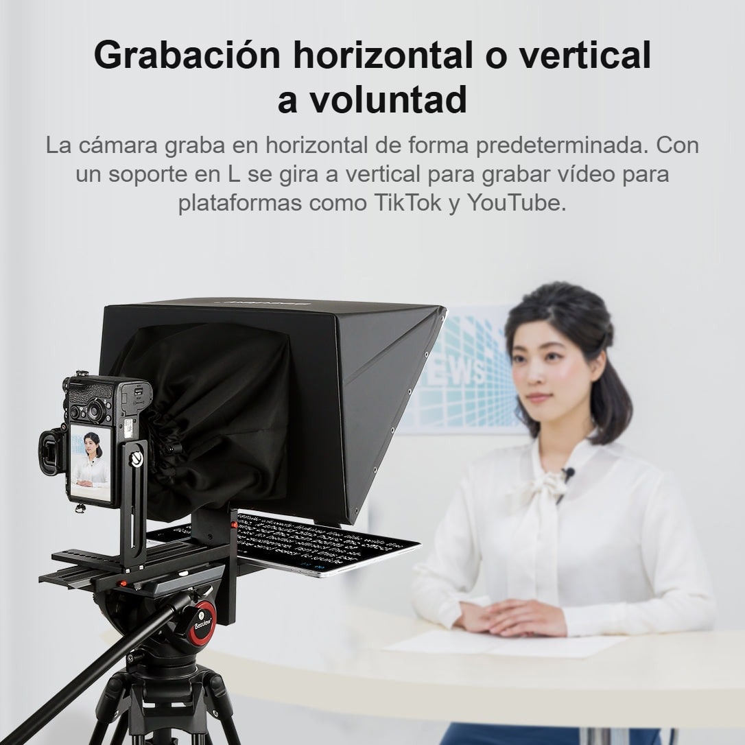Grabación vertical con soporte en L