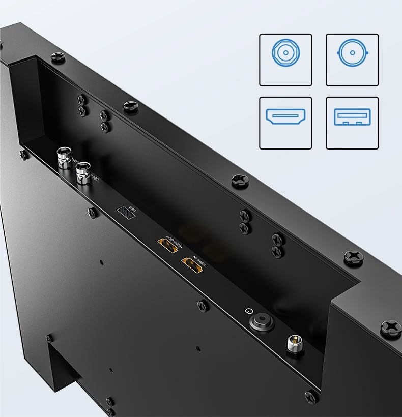 Conexiones HDMI, SDI y USB-A