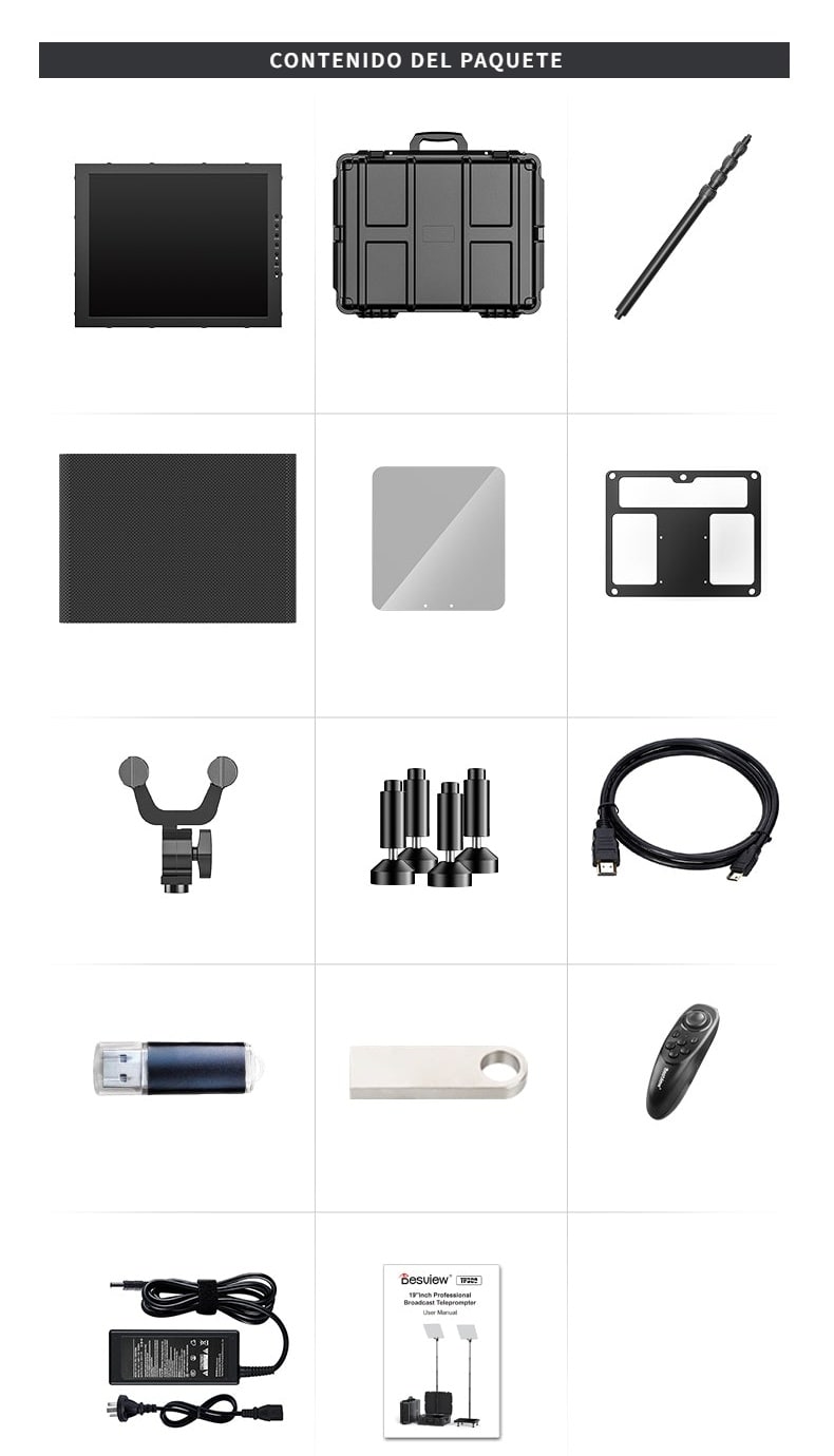 Todas las piezas del kit