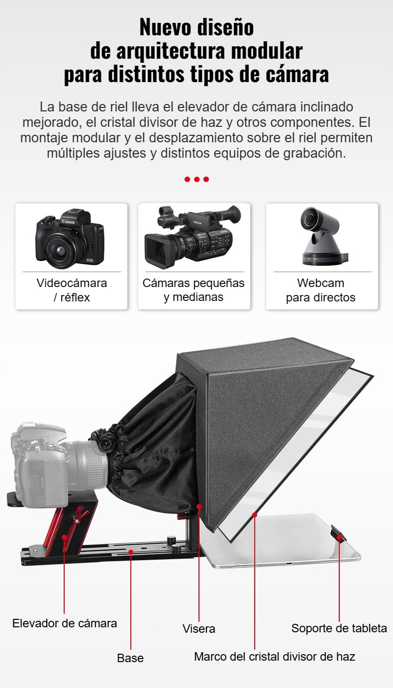Diseño modular para distintas cámaras