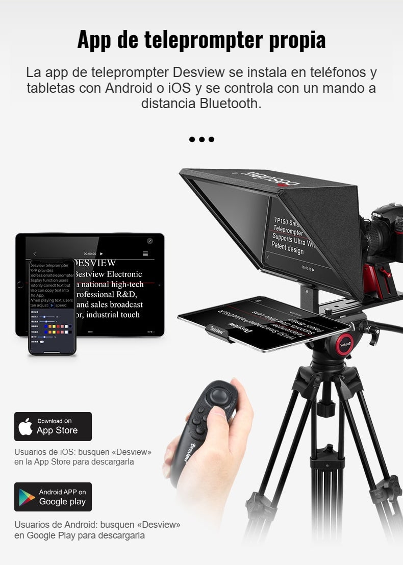 App Desview y mando a distancia