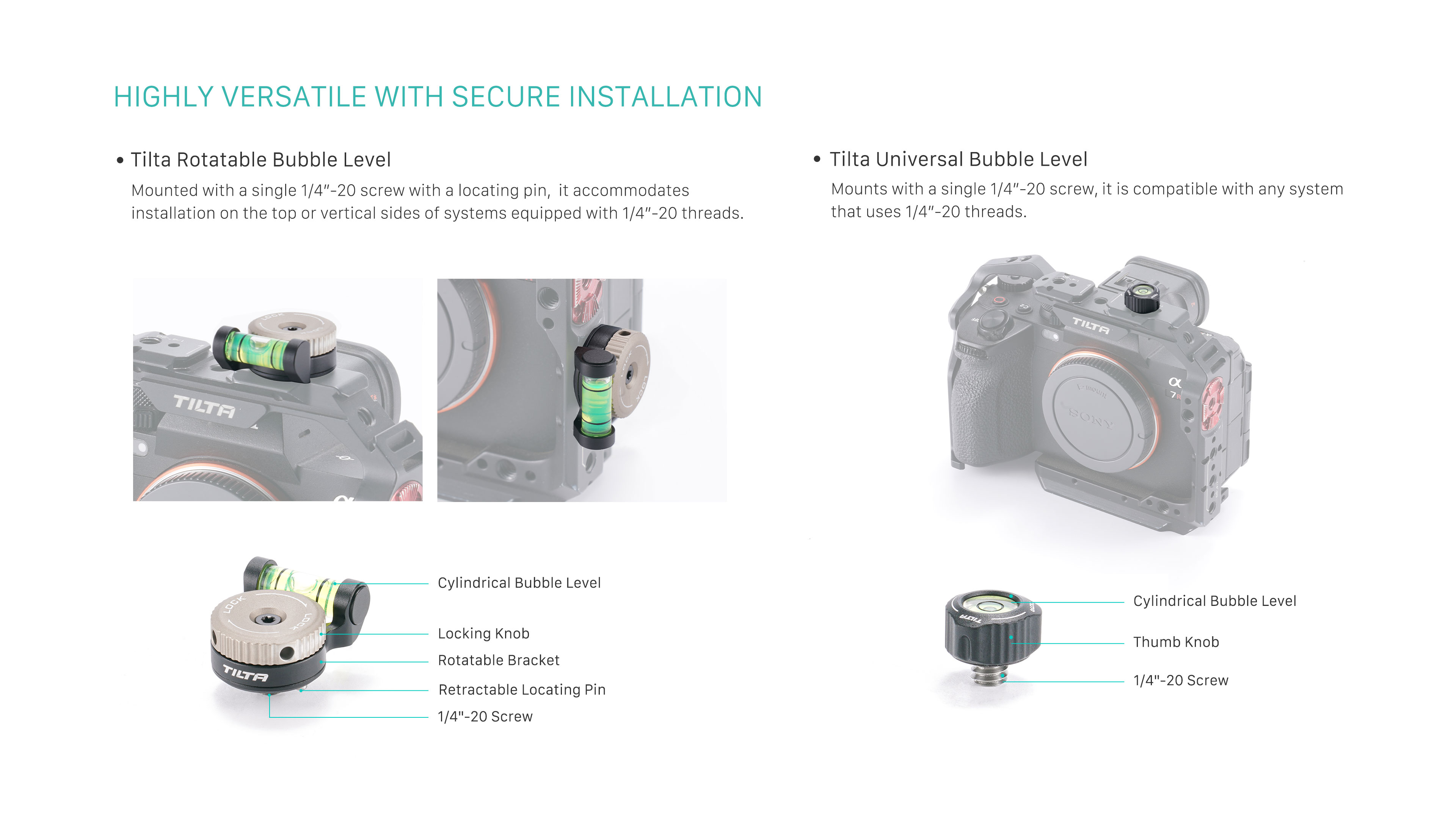 Tilta Universal Bubble Level Tilta Universal Bubble Level