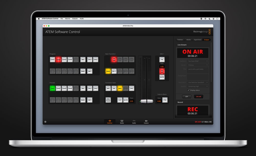 ATEM Micro Panel – Botones físicos para ATEM Software Control