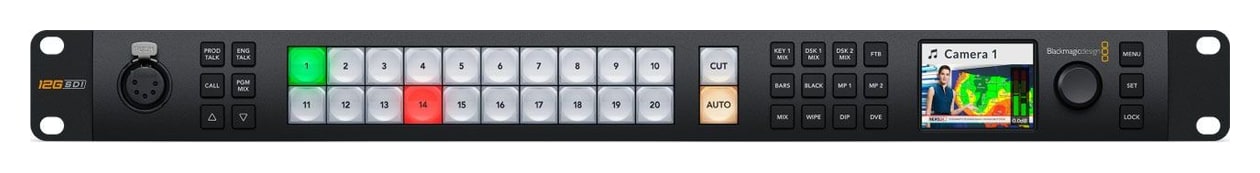 ATEM 2 M/E Constellation 4K – Panel de control en el frontal