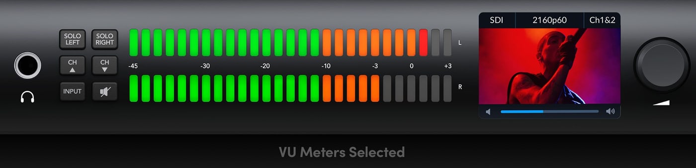 Blackmagic Audio Monitor 12G G3 – Grandes medidores de audio RGB