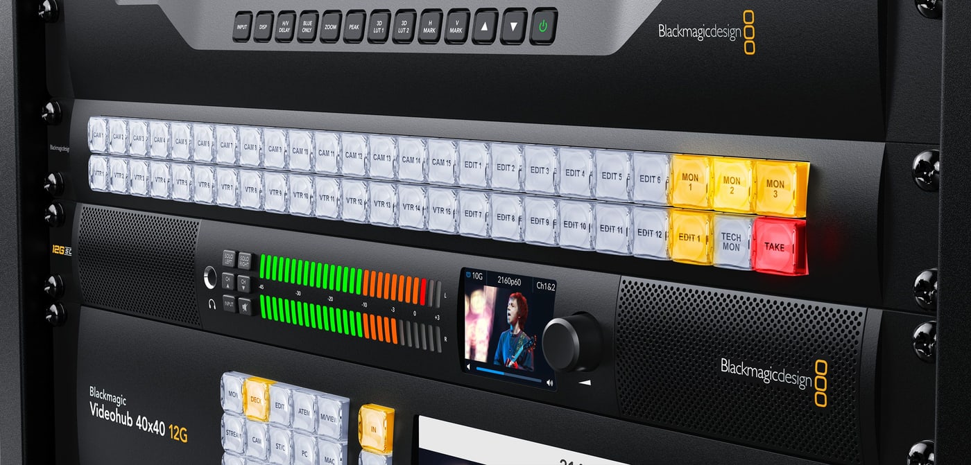 Blackmagic Audio Monitor 12G G3 – SMPTE-2110 IP sin convertidor