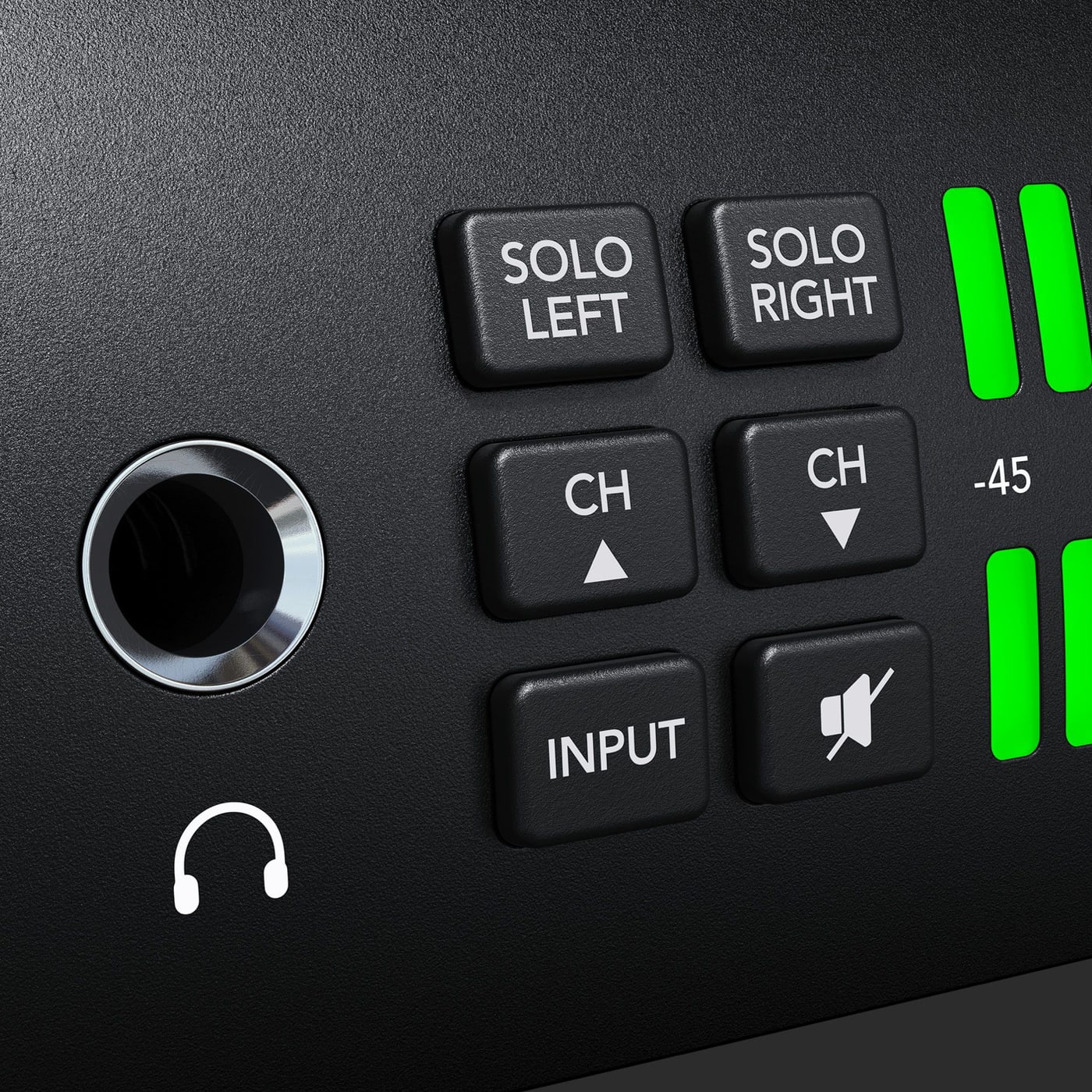 Blackmagic Audio Monitor 12G G3 – Control en el panel frontal