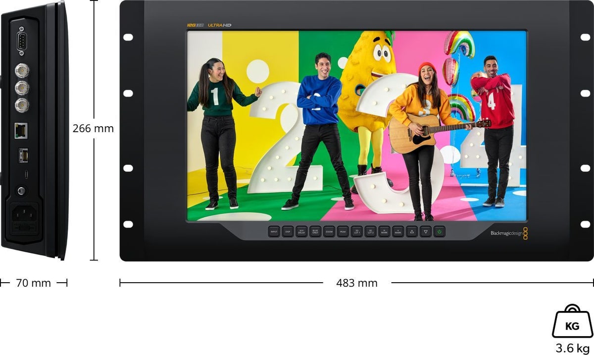 SmartView 4K G3 – Dimensiones y peso