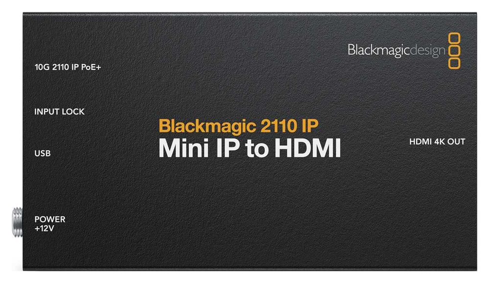 Blackmagic 2110 IP Mini IP to HDMI – Una salida sencilla de la infraestructura IP