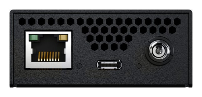 Blackmagic 2110 IP Mini IP to HDMI – Oculto detrás de la pantalla