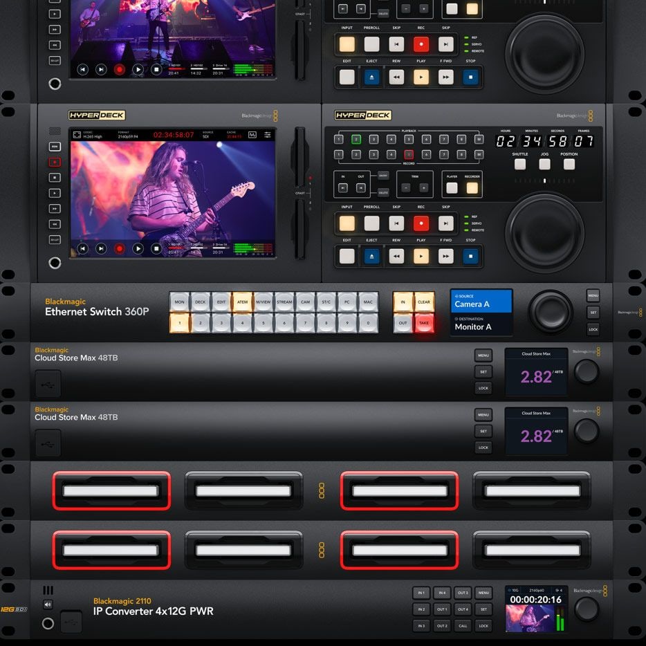 Blackmagic Ethernet Switch 360P – Grabación ISO y repeticiones