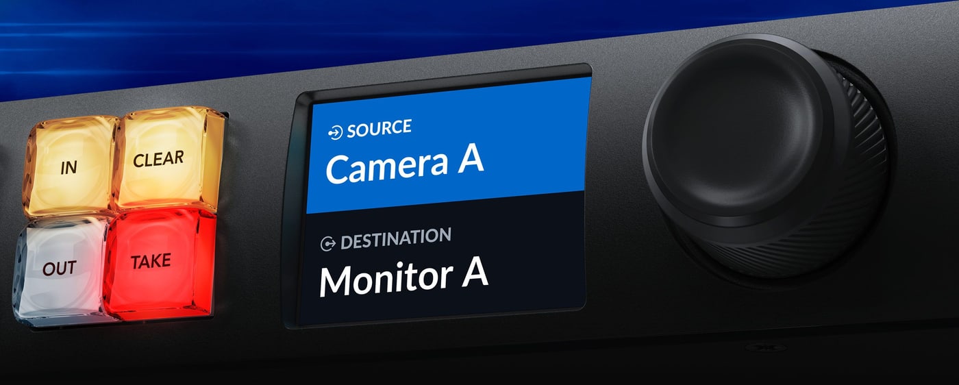 Blackmagic Ethernet Switch 360P – Enrutamiento de vídeo IP desde el frontal