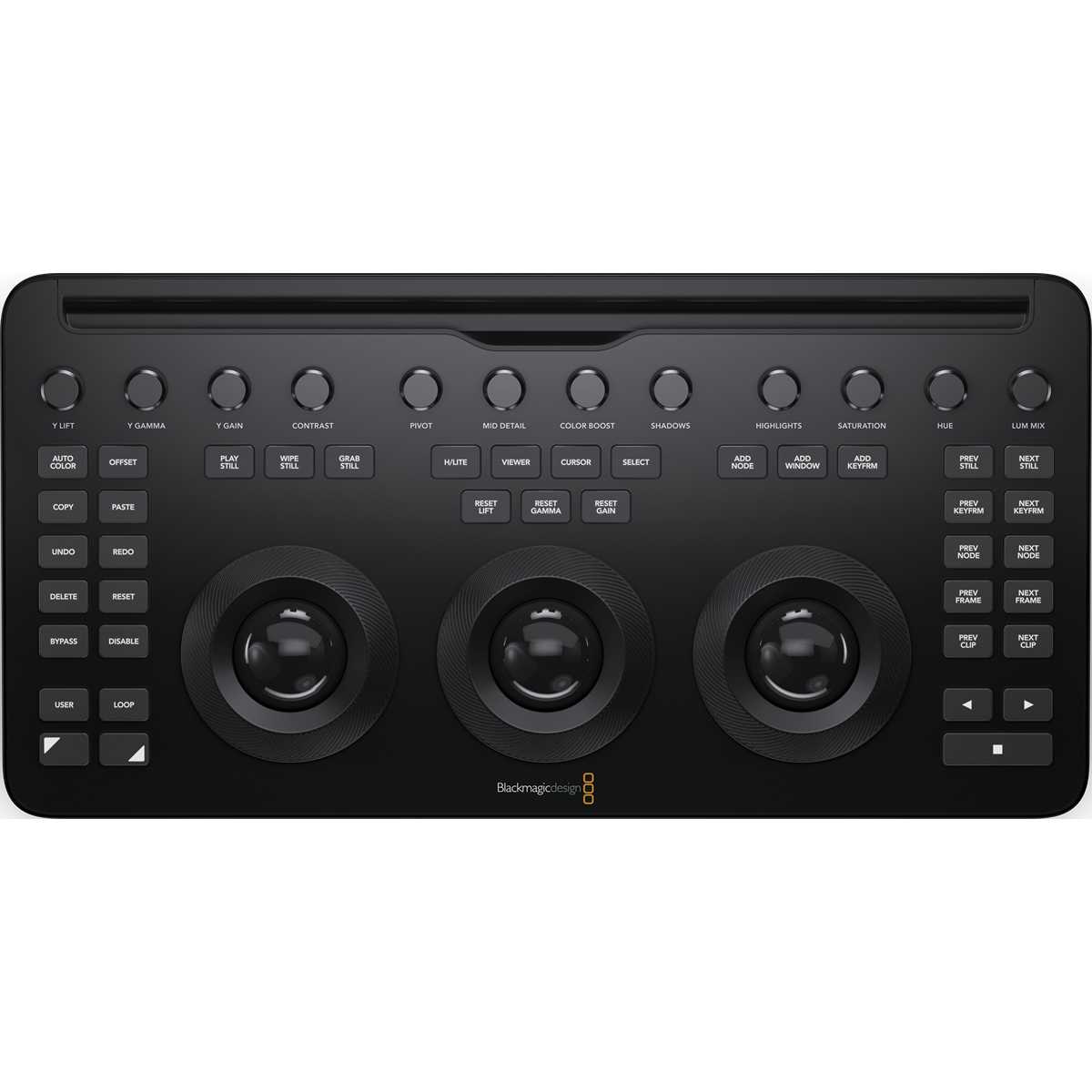 Blackmagic DaVinci Resolve Micro Color Panel, vista superior