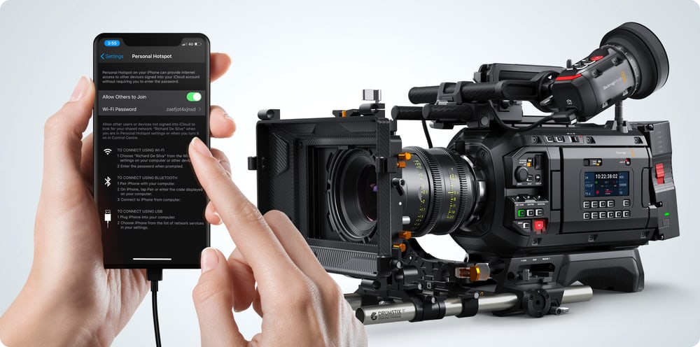 Blackmagic URSA Cine 12K LF – Red, Blackmagic Cloud y streaming