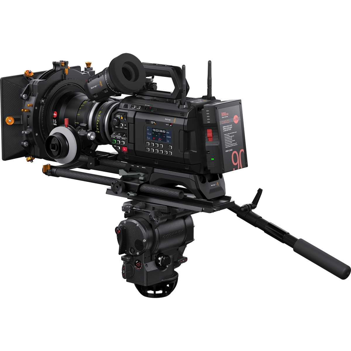 Blackmagic URSA Cine 12K LF, vista trasera