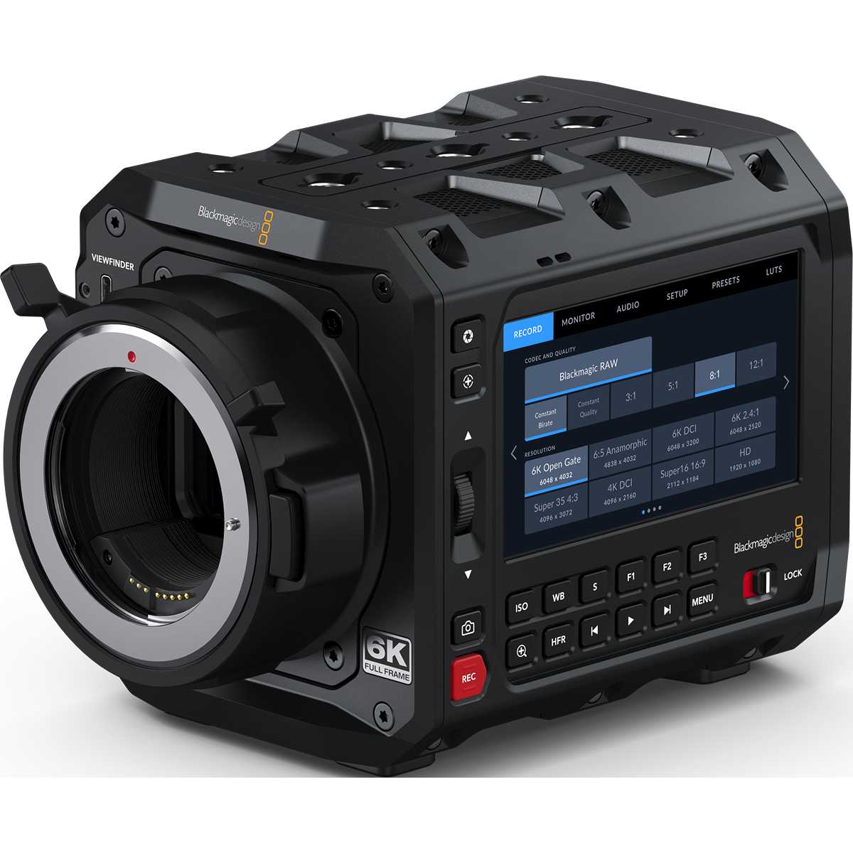 Blackmagic PYXIS 6K EF con montura EF bloqueable