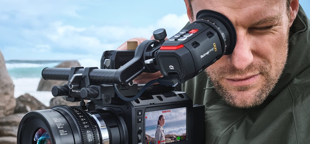 Blackmagic PYXIS 6K PL – Visor y monitor opcionales