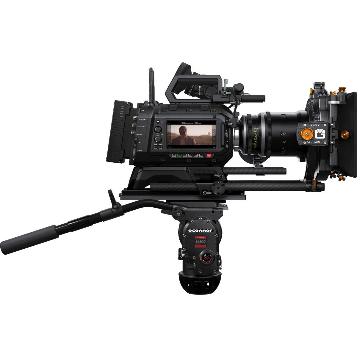 Blackmagic URSA Cine 12K LF con EVF, vista izquierda