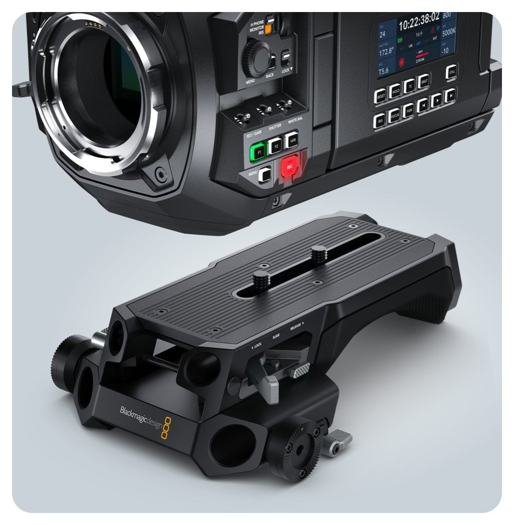 Blackmagic URSA Cine Baseplate 19 – Colocación rápida de la cámara