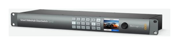Blackmagic Smart Videohub CleanSwitch 12x12 – Control directo desde el panel frontal